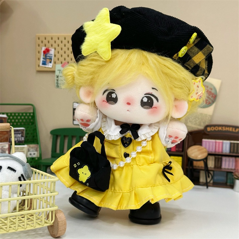 Yellow Summer Clothing - Ropa de muñeca de algodón de