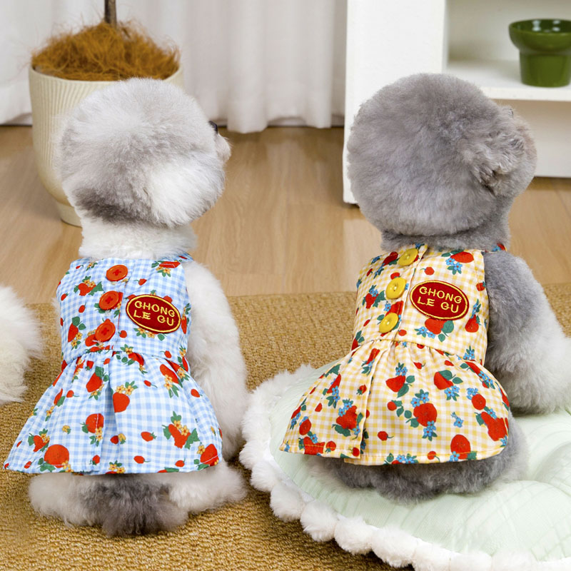 Yellow Summer Clothing - Ropa para perros Sweet Dog, vestidos