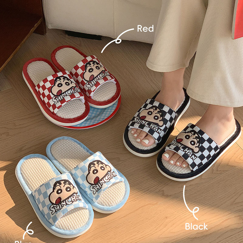Japan Summer Festival Clothing - Pantuflas de Lino con Diseño de