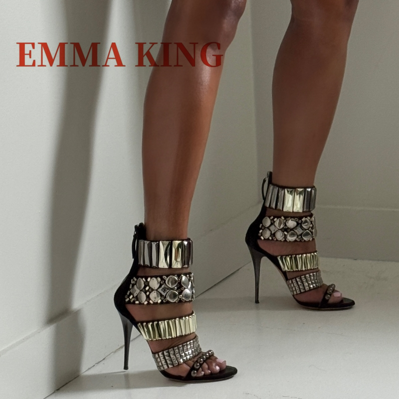 Summer Clothing Elegant - Sandalias con correa en el tobillo