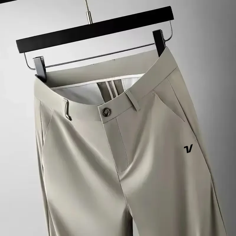 Summer Clothing Brands Men - Traje de Golf Ligero de Seda