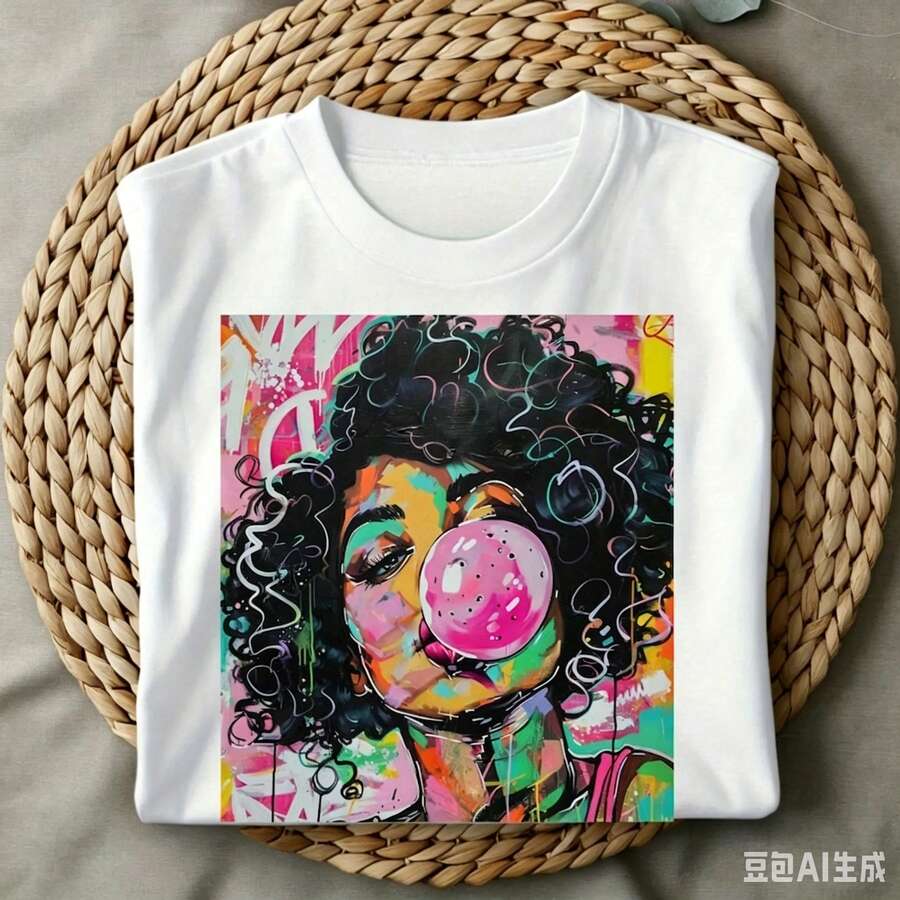 Summer Clothing Trends 2025 - Camiseta Gráfica Casual para Mujer con