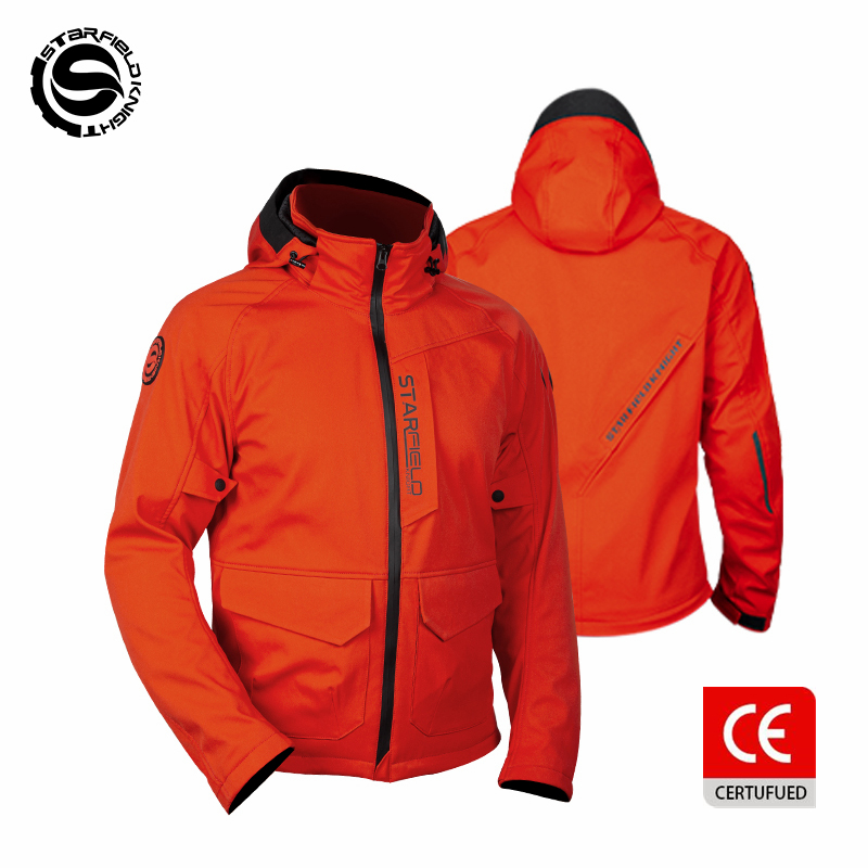 Summer Knights Clothing - Chaqueta de motocicleta SFK naranja para