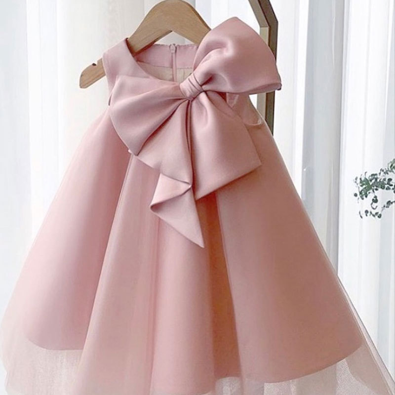 Summer Clothing Toddler - Vestido de verano con lazo grande