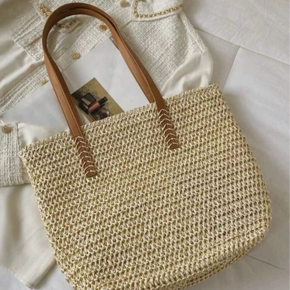 Beach Bag Straw - Bolso Tote de Rafia Tejida de