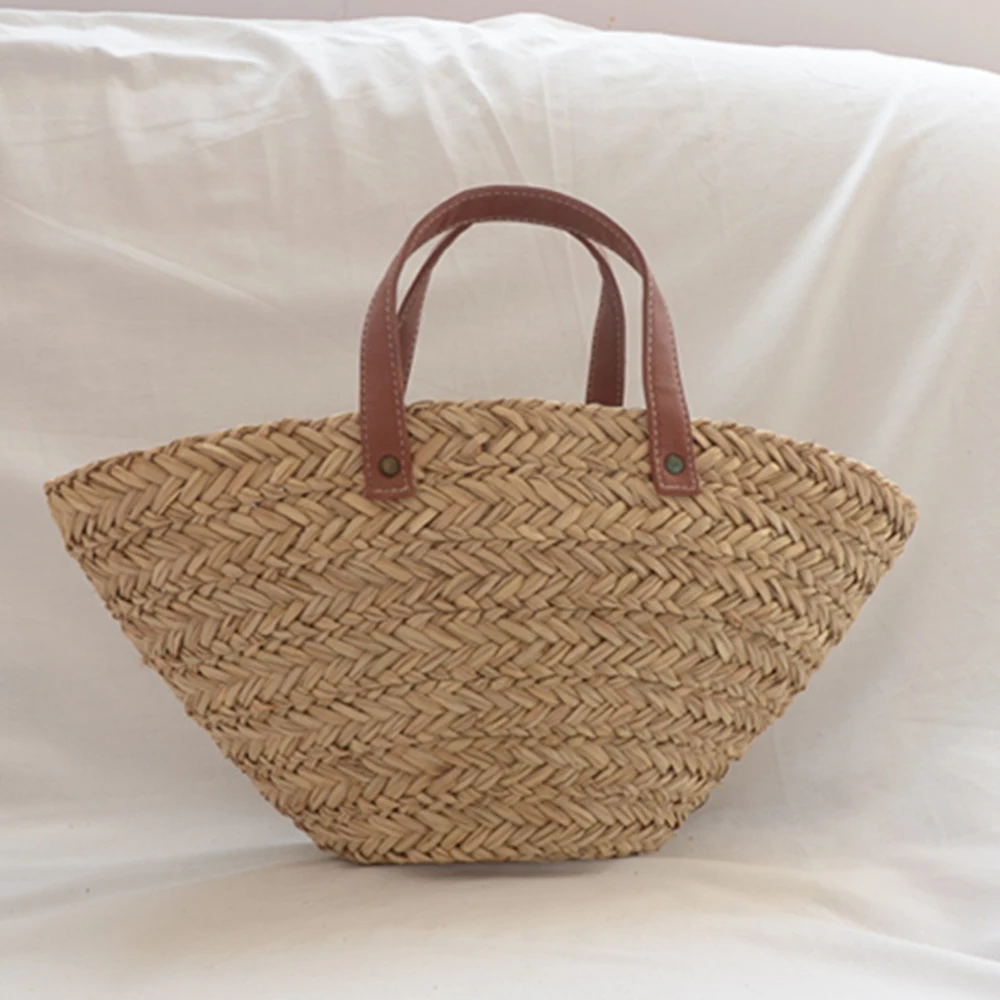 Beach Bag Straw - Bolsos bohemios de paja y ratán