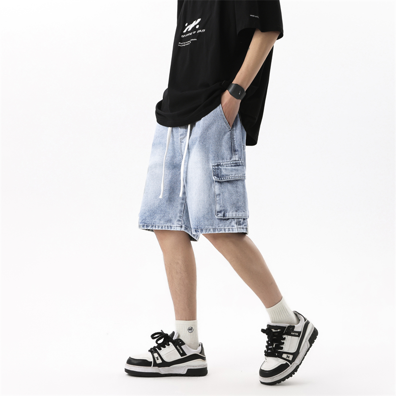 Summer Clothing Brands Men - Pantalones Cortos de Mezclilla para Hombre,