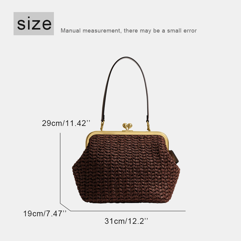Bolso de hombro de rafia tejid - Beach Bag Straw reseña y precio