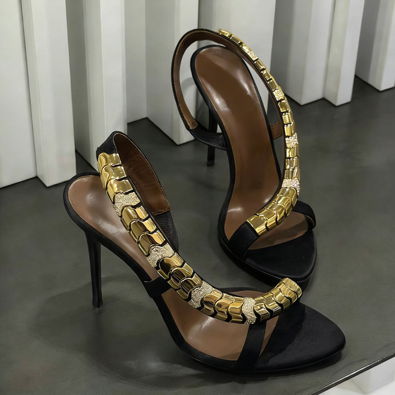 Sandalias de gladiador de saté - Summer Clothing Elegant reseña y precio