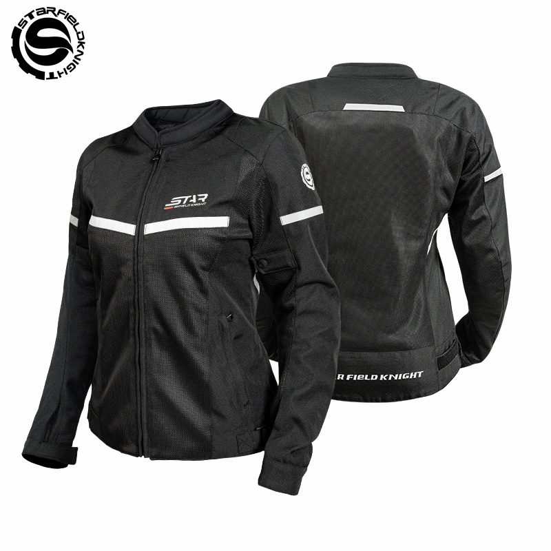 Chaqueta de moto SFK en blanco - Summer Knights Clothing reseña y precio