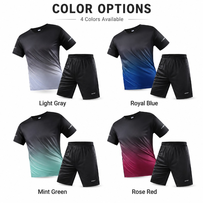Conjunto Deportivo de Secado R - Summer Clothing For Young Men reseña y precio