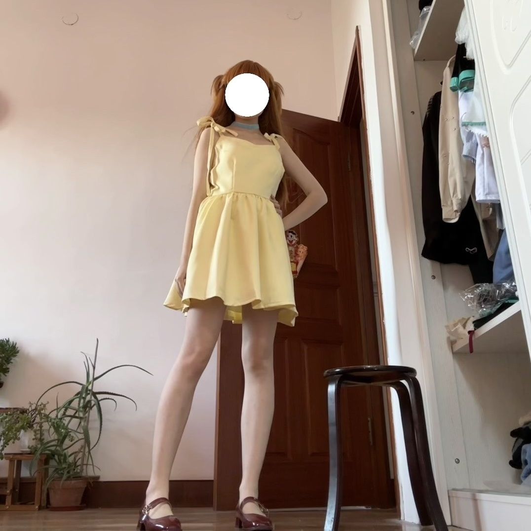 Shikinami Asuka Langley vestid - Yellow Summer Clothing reseña y precio