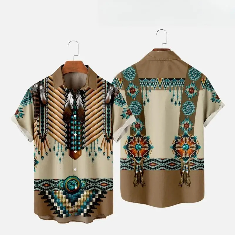 Camisas de playa con estampado - Indian Summer Vintage Clothing reseña y precio