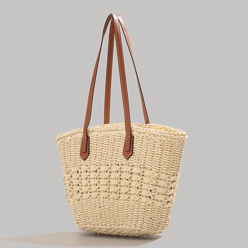 Bolsa de paja plegable extragr - Beach Bag Straw reseña y precio