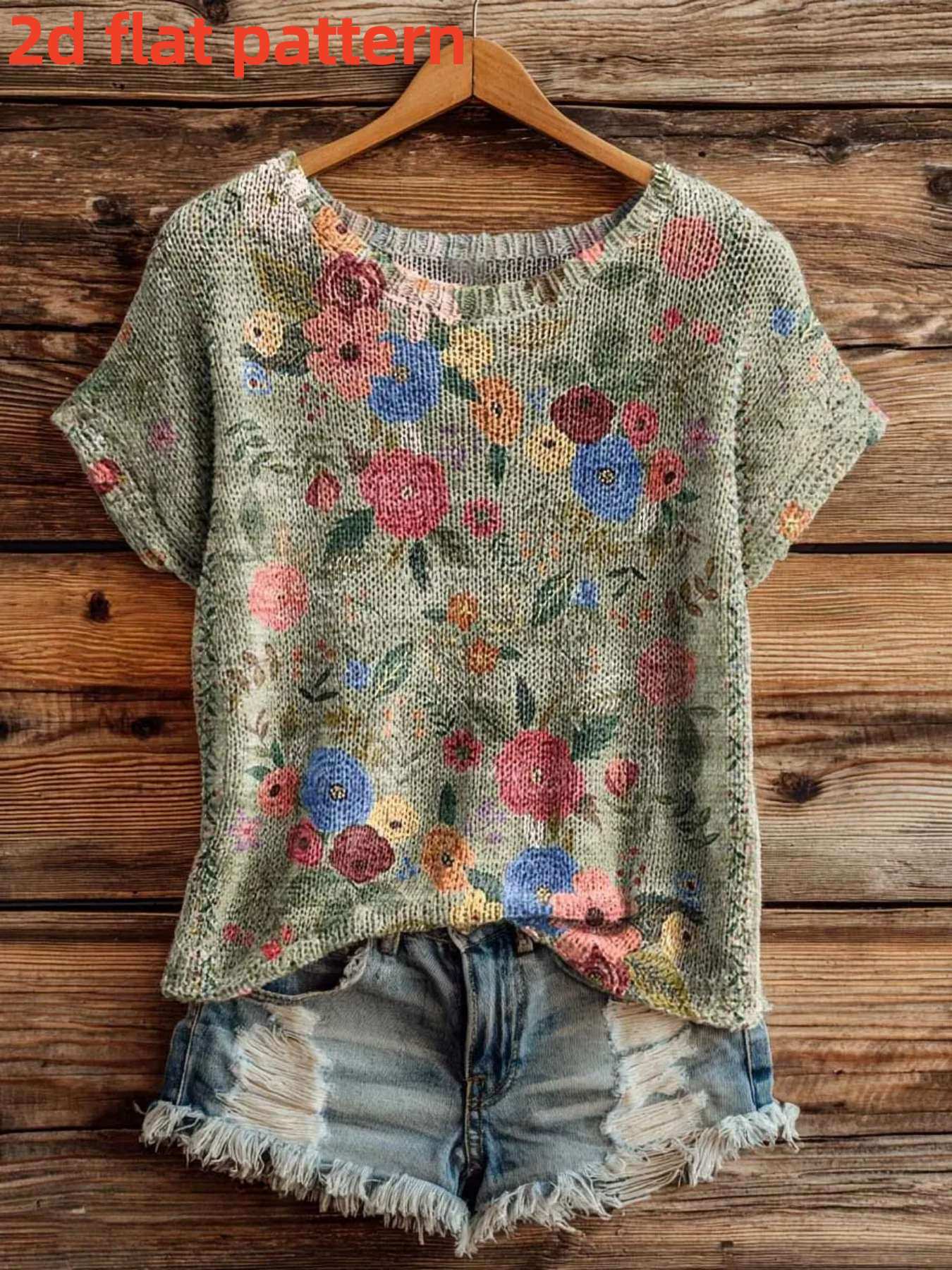 Diseño Estampado - Top de Muje - Summer Clothing Yarn reseña y precio