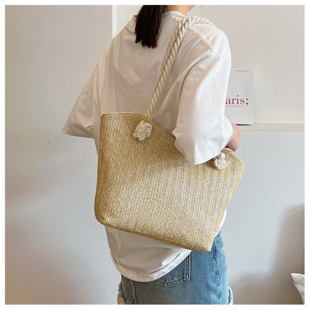Bolsa de Playa de Verano, Gran - Beach Bag Straw reseña y precio