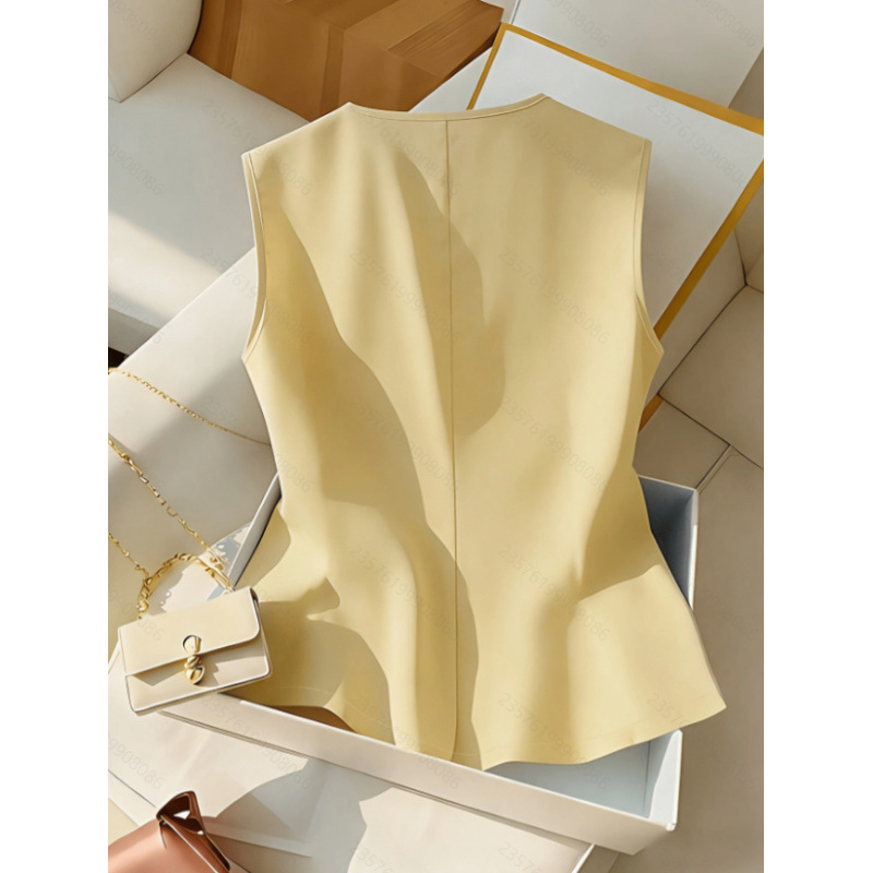 Chaleco Blazer Elegante sin Ma - Yellow Summer Clothing reseña y precio