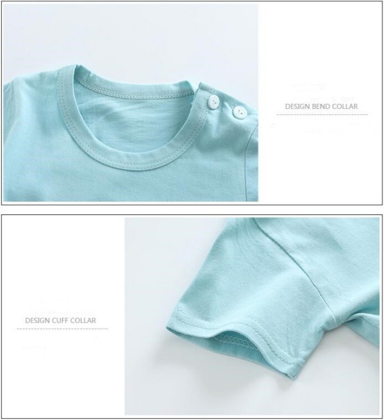 Camisetas de algodón + Pantalo - Summer Clothing Toddler reseña y precio
