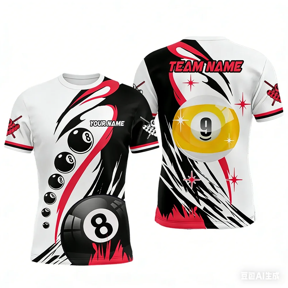 Camiseta Deportiva de Billar p - Summer Clothing Names reseña y precio