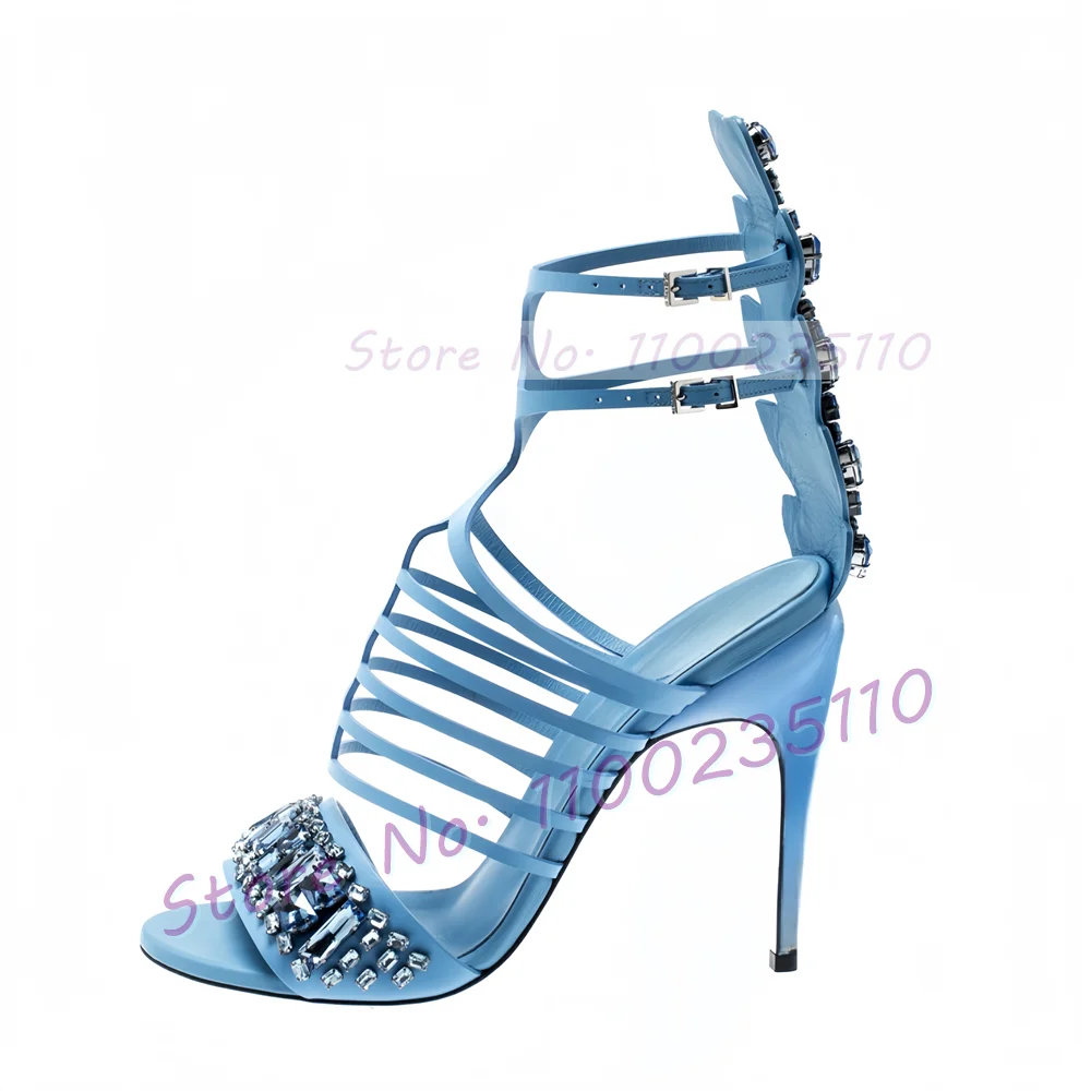 Sandalias tipo jaula con adorn - Summer Clothing Elegant reseña y precio