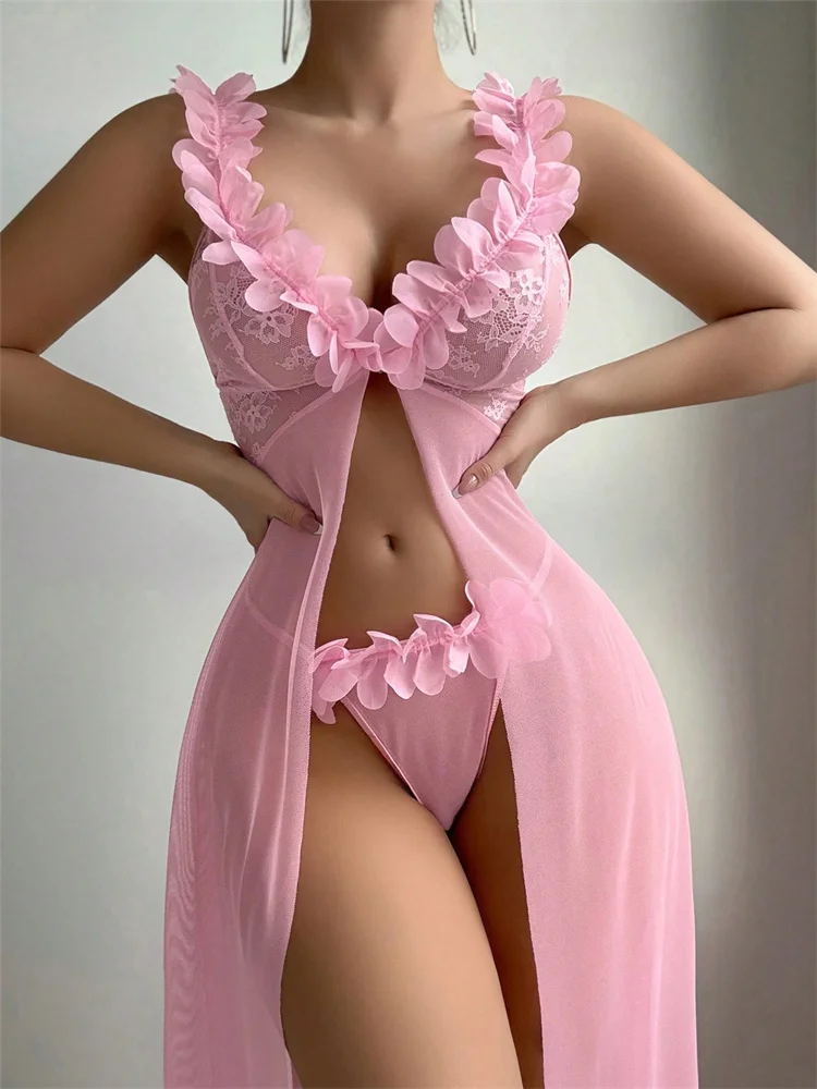 Camisones de encaje floral ros - Summer Clothing Elegant reseña y precio