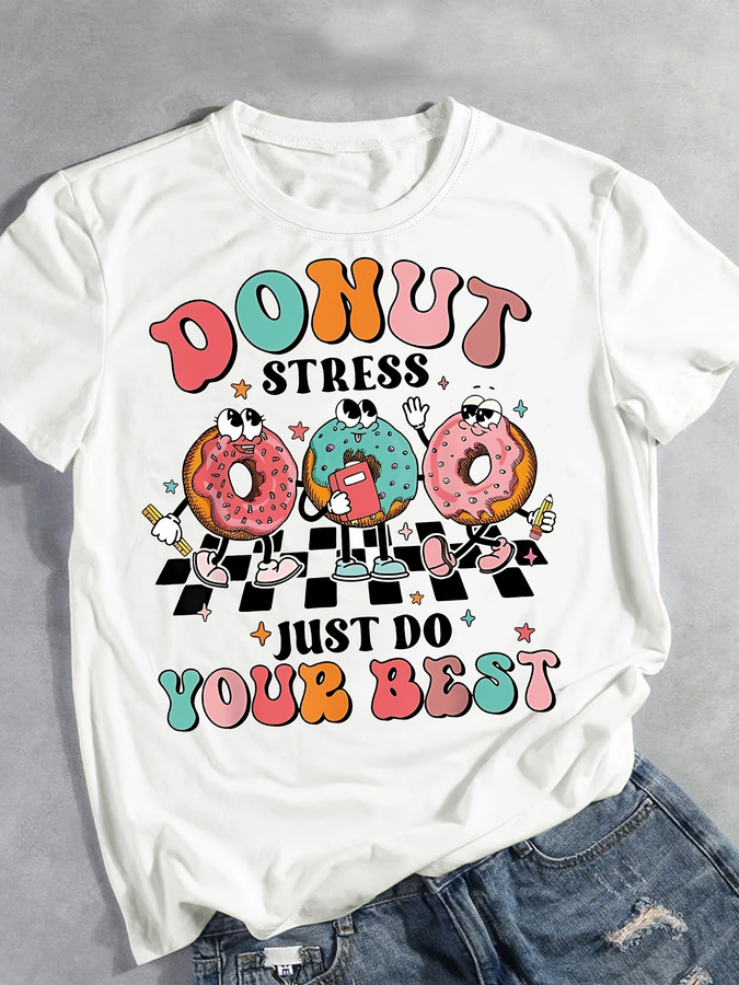 Camiseta con estampado de donu - Summer Clothing Trends 2025 reseña y precio
