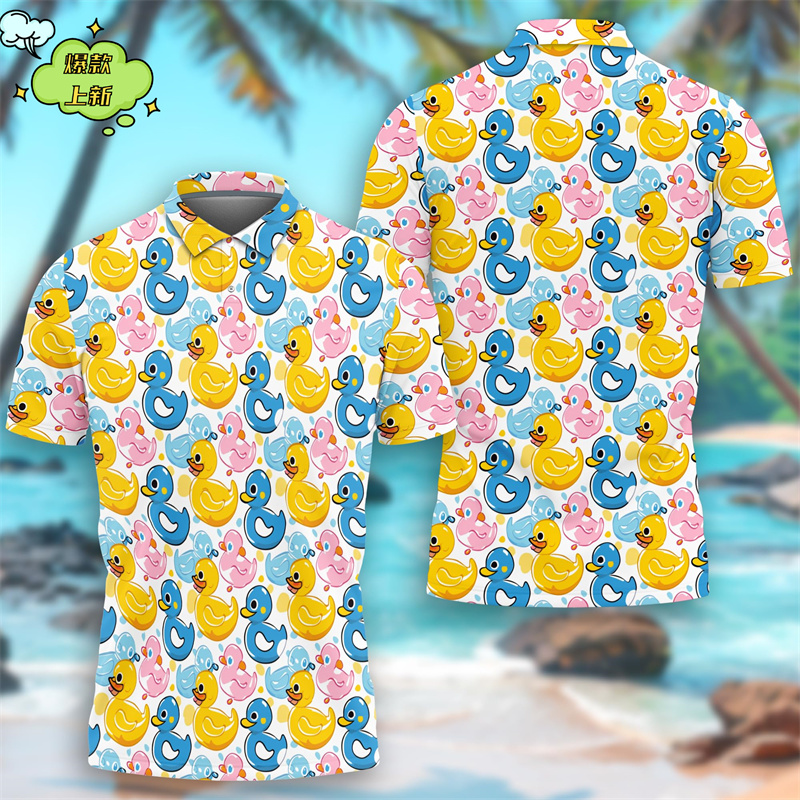 Camiseta Polo con estampado 3D - Yellow Summer Clothing reseña y precio