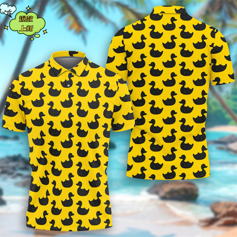 Camiseta Polo con estampado 3D - Yellow Summer Clothing reseña y precio