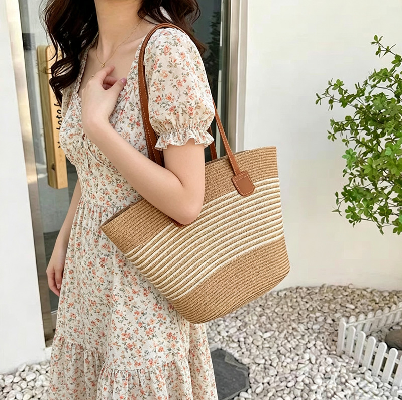 CLAREGQI Bolso de mano de paja - Beach Bag Straw reseña y precio