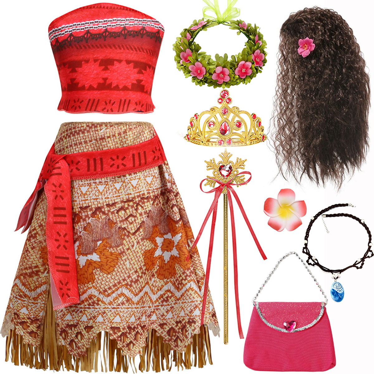 Moana-vestidos de estilo clási - Summer Clothing Kids reseña y precio