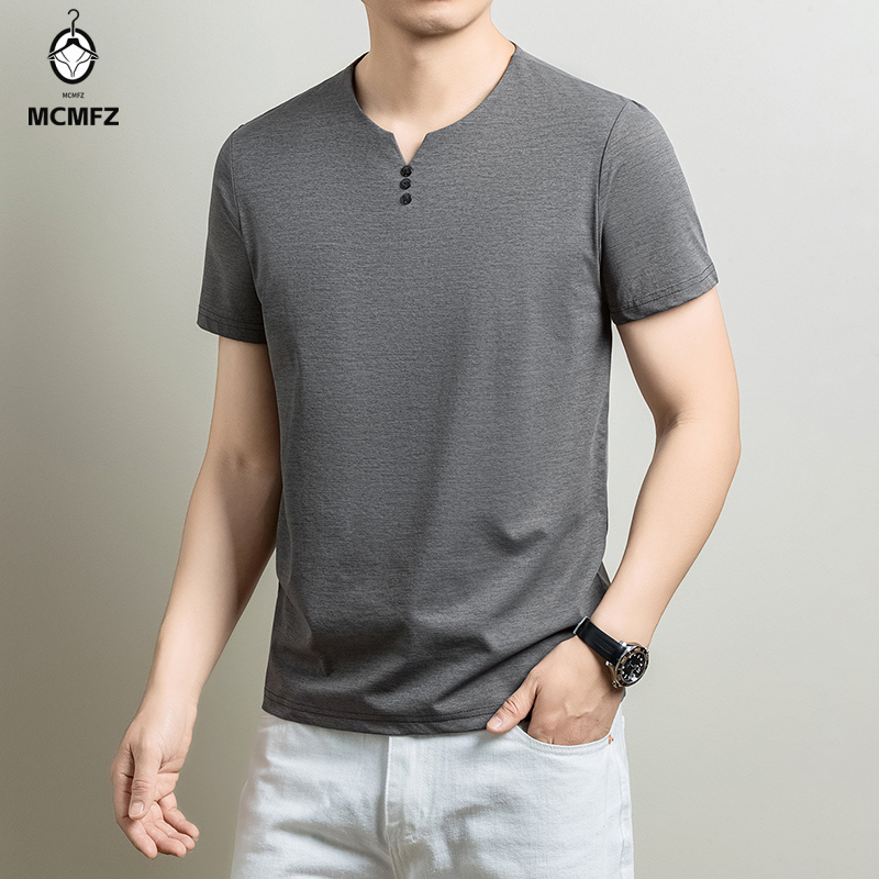 Camiseta Henley básica para ho - Summer Clothing For Young Men reseña y precio
