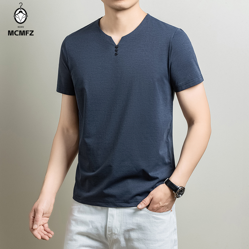 Camiseta Henley básica para ho - Summer Clothing For Young Men reseña y precio