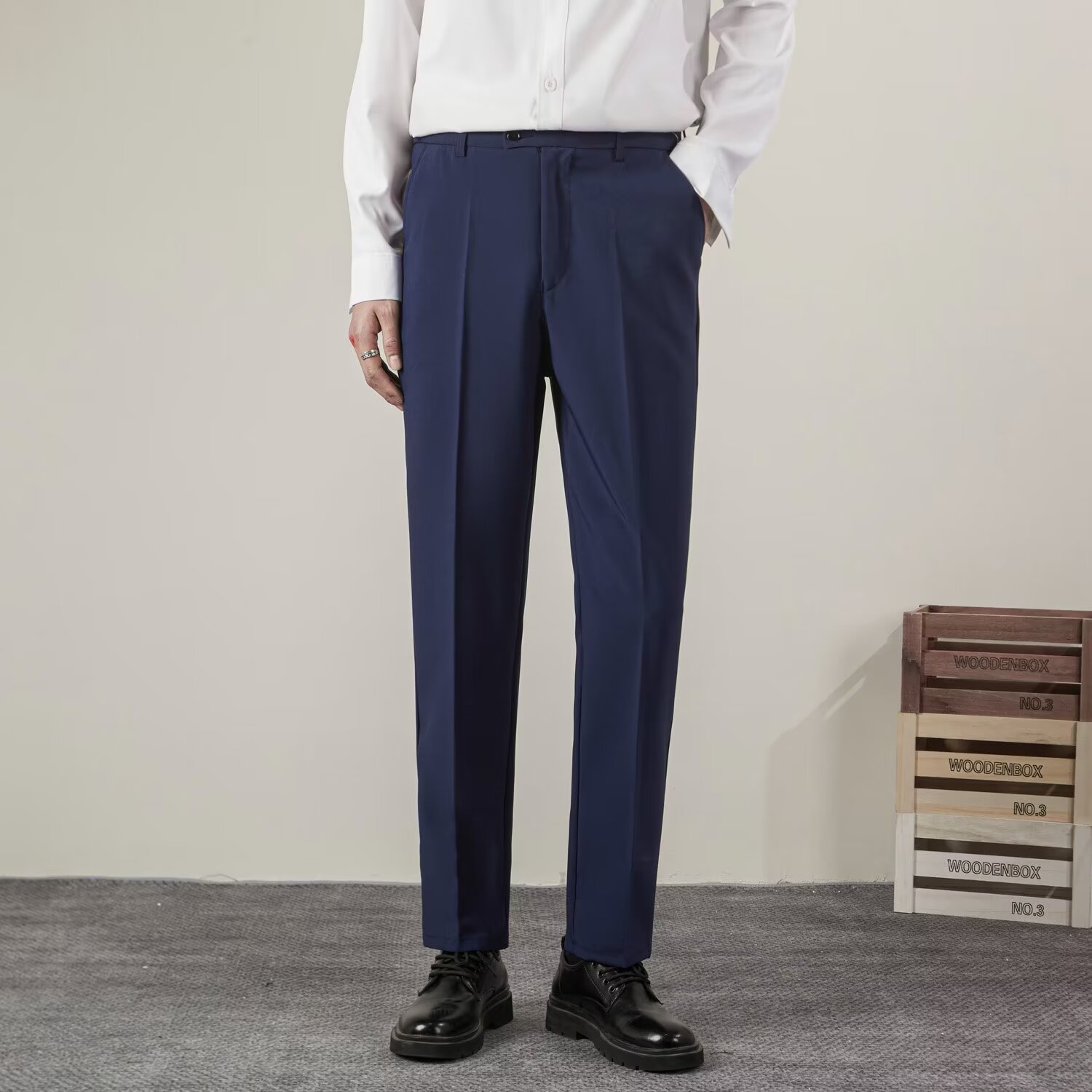 Pantalones rectos de Color sól - Summer Clothing Brands Men reseña y precio