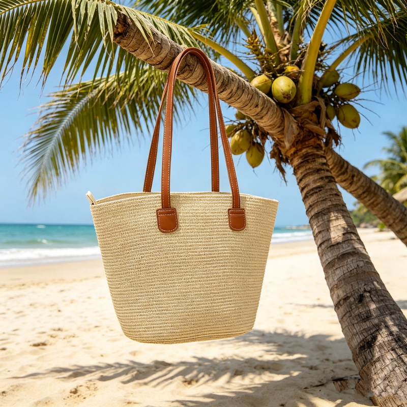 CLAREGQI Bolso Tote de Paja de - Beach Bag Straw reseña y precio