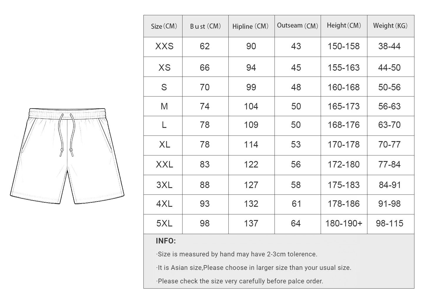 Pantalones cortos de playa con - Board Short Surf reseña y precio