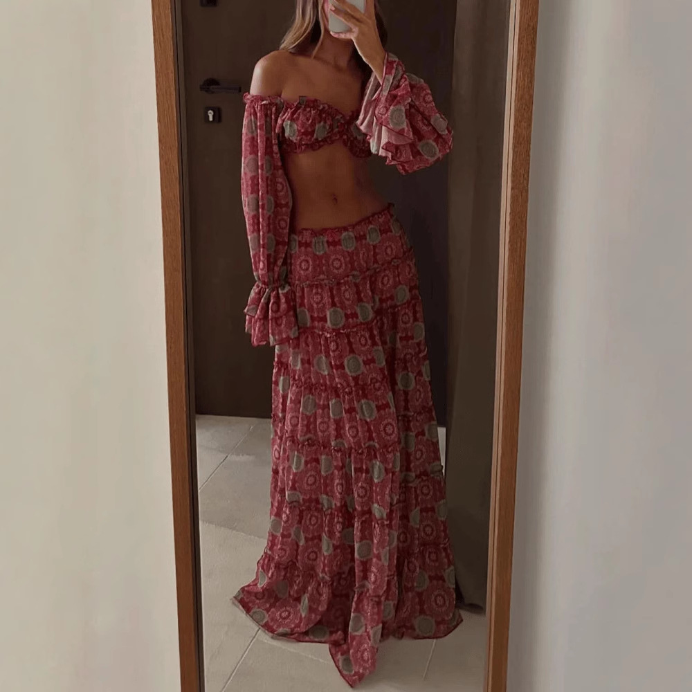 Conjunto de Dos Piezas con Fal - Summer Clothing Accessories reseña y precio