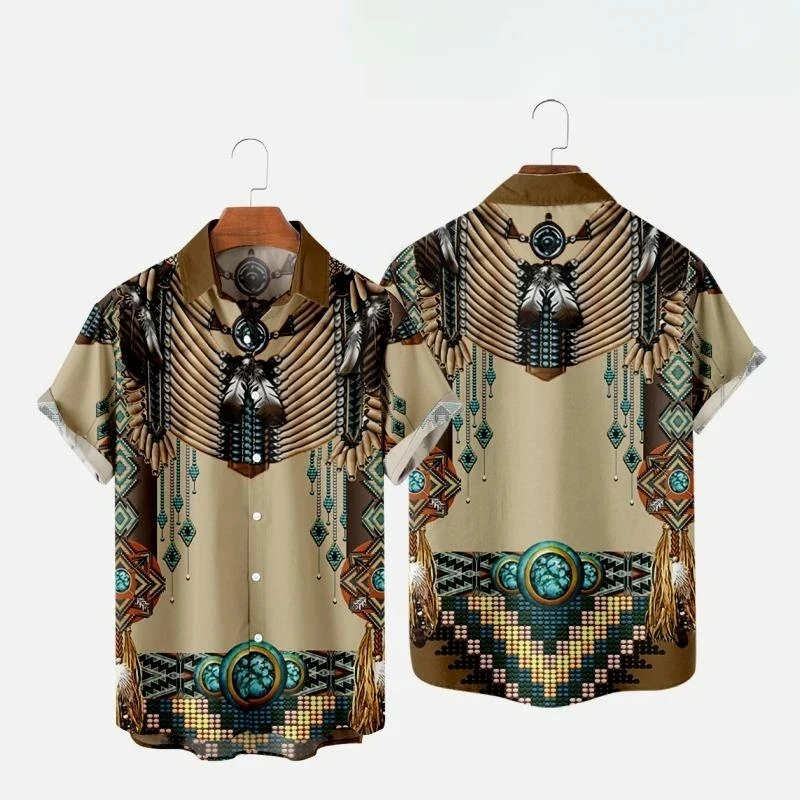 Camisas de playa con estampado - Indian Summer Vintage Clothing reseña y precio