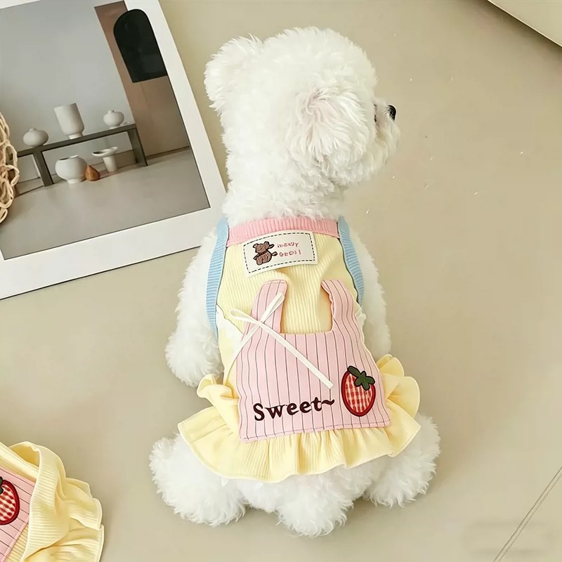 Ropa para Perros Pequeños y Me - Yellow Summer Clothing reseña y precio