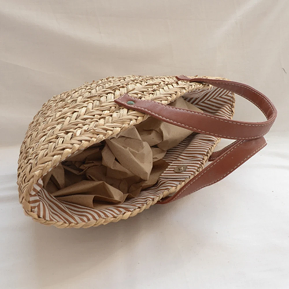 Bolsos bohemios de paja y ratá - Beach Bag Straw reseña y precio
