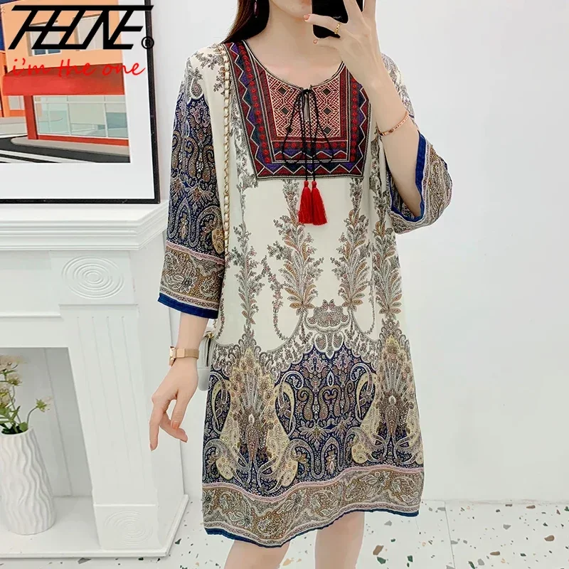 Vestido indio con borlas y est - Indian Summer Vintage Clothing reseña y precio