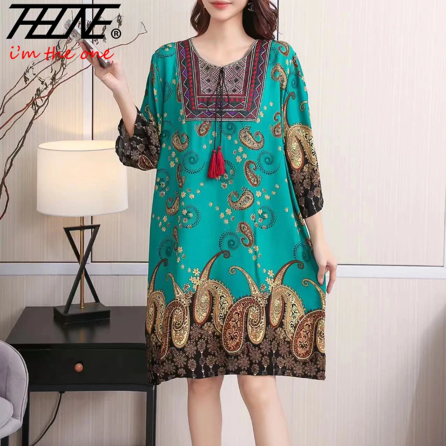 Vestido indio con borlas y est - Indian Summer Vintage Clothing reseña y precio