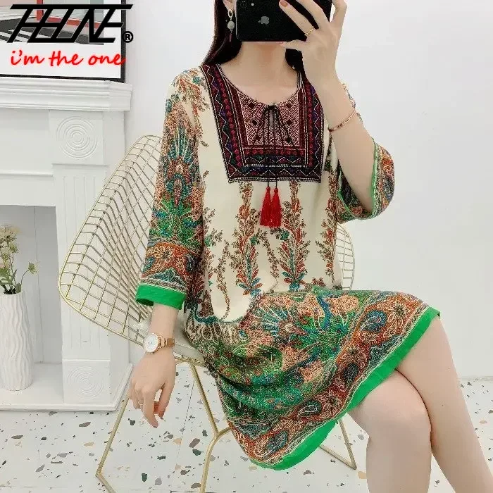 Vestido indio con borlas y est - Indian Summer Vintage Clothing reseña y precio