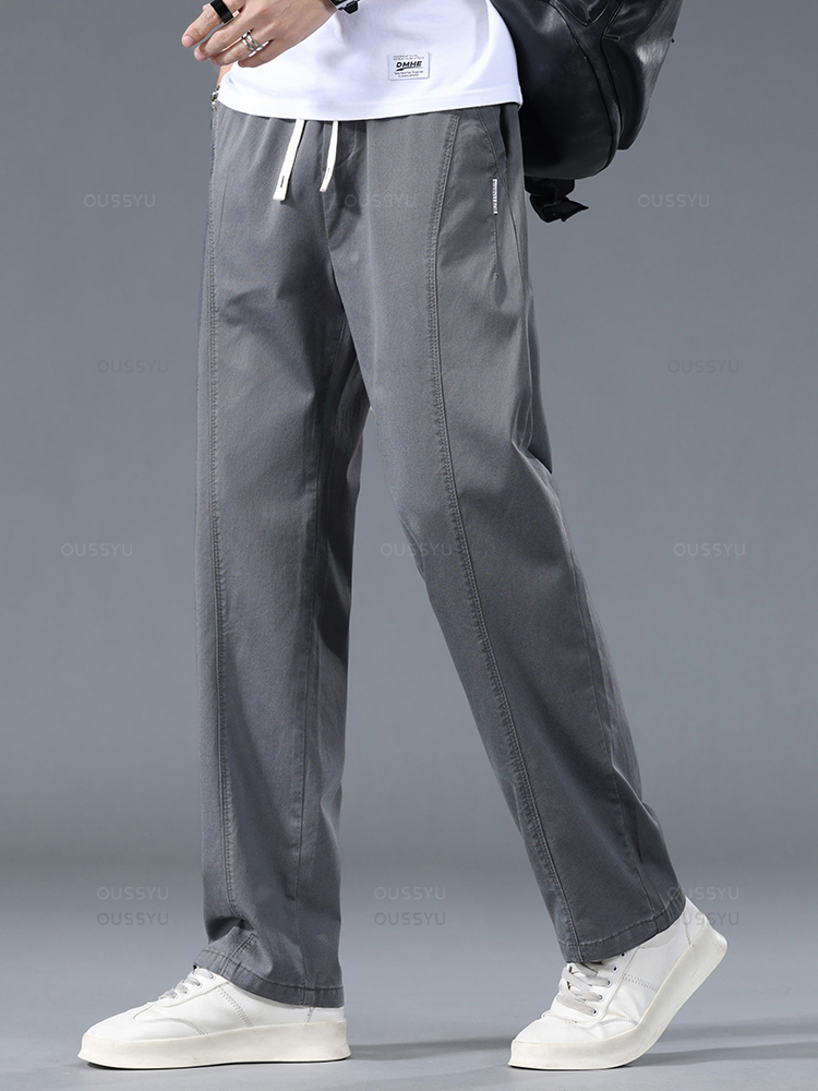 OUSSYU-Pantalones informales d - Summer Clothing Brands Men reseña y precio
