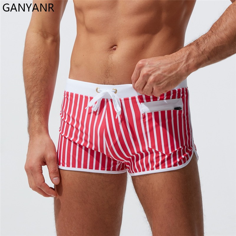 GANYANR-bañador Sexy para homb - Board Short Surf reseña y precio