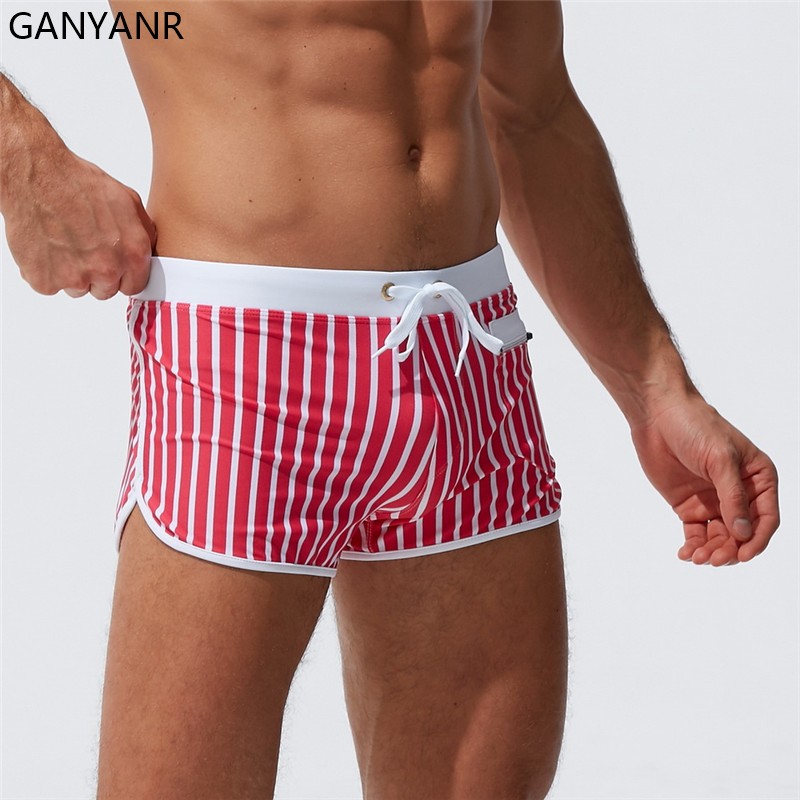 GANYANR-bañador Sexy para homb - Board Short Surf reseña y precio