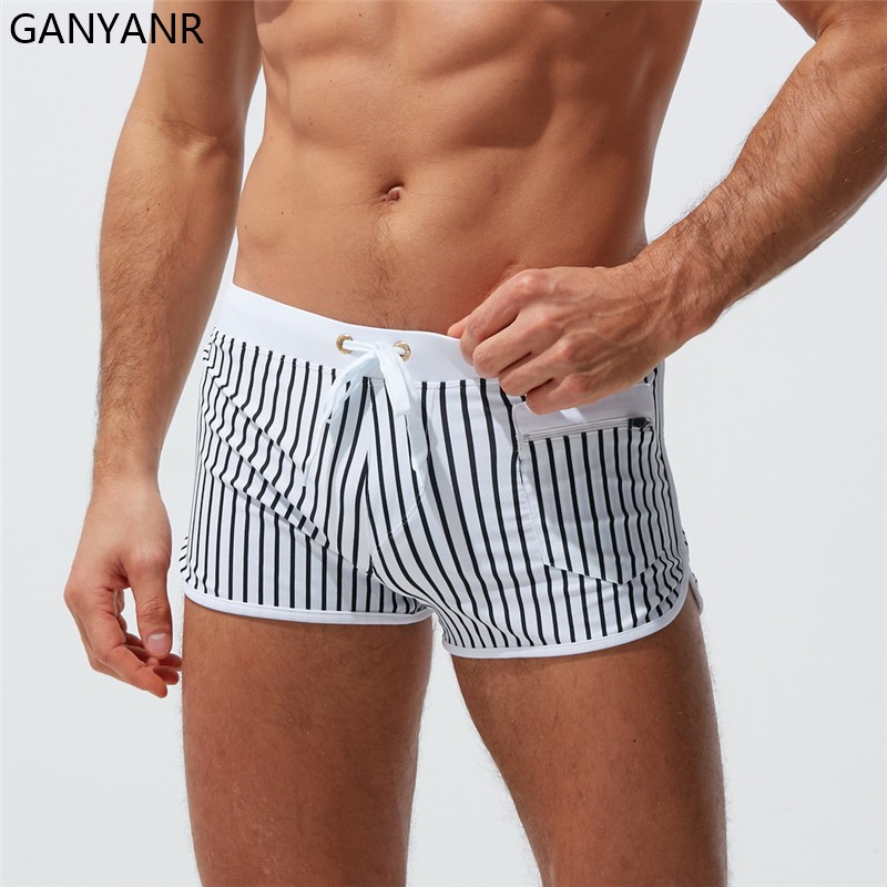 GANYANR-bañador Sexy para homb - Board Short Surf reseña y precio